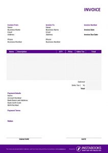 personal trainer invoice template in Word, Excel, PDF, Google Docs & Sheets with terms 2/10 net 30, invoice number, logo, bank details, tax calculation formula