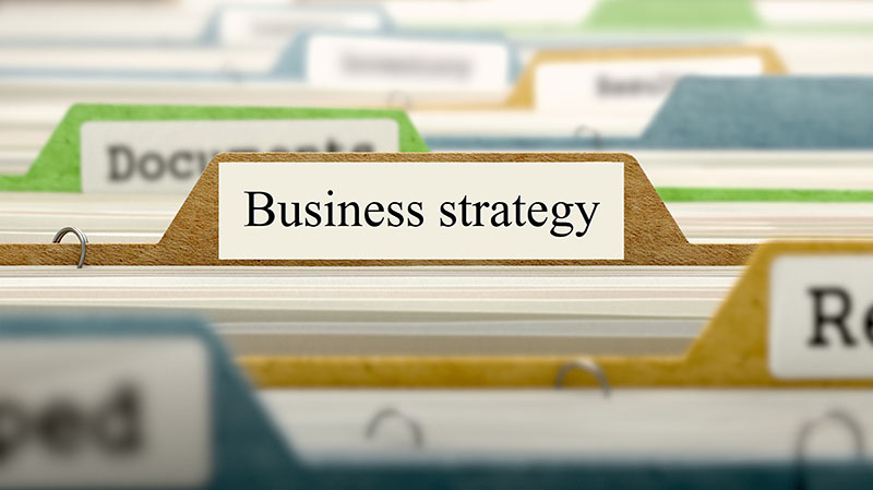 Simple business strategy template for startup businesses